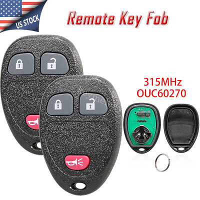 #ad 2X Remote Key Fob For Chevy Captiva Sport 2012 2013 2014 2015 OUC60221 15913420 $11.85