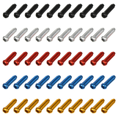 #ad 50pcs Cable End Caps Cycling Equipment Bike Brake Cable Tail Caps $9.02