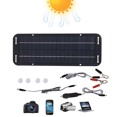 #ad #ad Waterproof Solar Battery Charger Solar Trickle Charger For Car Truck Boat RV $27.19