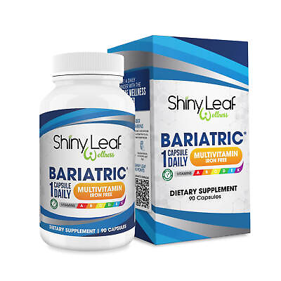 #ad Bariatric Multivitamin Iron Free Once a day Vegetarian Capsule Shiny Leaf $14.95