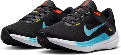 #ad Nike Air Zoom Winflo 10 Running Shoes Black Baltic Blue Women’s Size 11 NEW $71.40