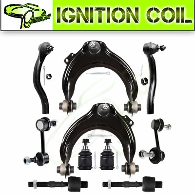 #ad 10x Suspension Kit For 04 08 Acura TSX Upper Control Arms Tie Rods Sway Bars Kit $65.73