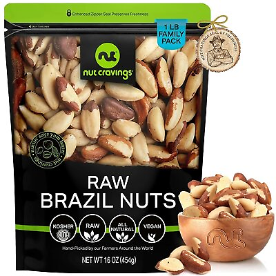 #ad Raw Brazil Nuts No Shell Whole Superior to Organic All Natural Vegan Kosher $22.49