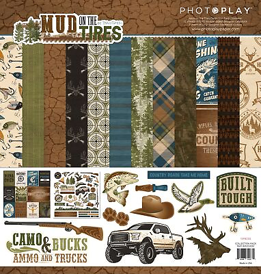 #ad PhotoPlay Collection Pack 12quot;X12quot; Mud On The Tires $17.04
