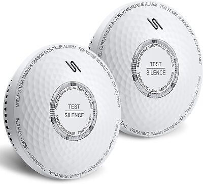 Siterwell Carbon Monoxide CO and Smoke 2in1 Combination Detector Alarm $110.19