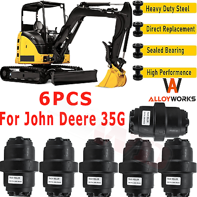 #ad 6PCS Bottom Roller Track Roller For John Deere 35G Heavy Duty Excavator $749.00