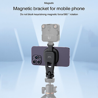 #ad Vrig Magnet Phone Holder Magnetic Tripod Mount with Cold Shoe For iPhone 14 13 $15.99