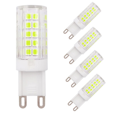 #ad 5pcs G9 Led Light Bulb 64 2835 SMD LED 5W 110V 120V Ceramics Light White Lamp H $13.48