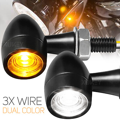 #ad 2x Motorcycle Turn Signal LED Light For Honda Shadow VT 600 700 750 1100 VTX1300 $15.99