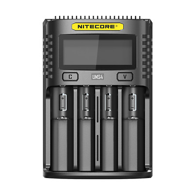 #ad NITECORE UMS4 Intelligent USB Four Slot Superb Battery Charger $38.95