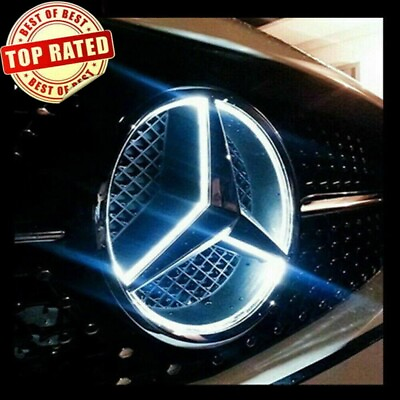 #ad Car Front Grille LED Emblem Light Fit for Mercedes Benz Illuminated Star Badge $29.99