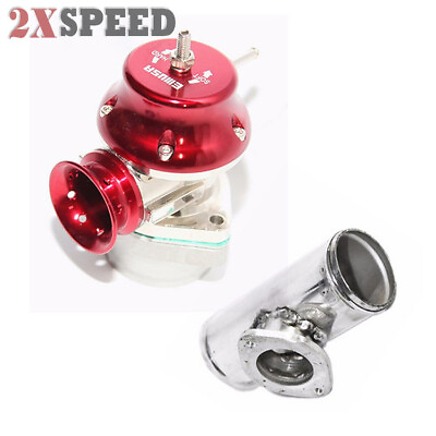 #ad EMUSA Type RS Universal Blow Off Valve RedPiping 3quot; Civic Predule Accord Fit $56.99