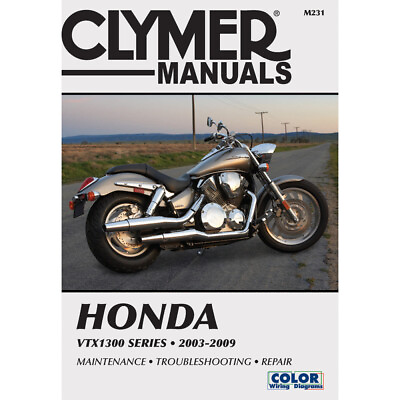 #ad CLYMER Physical Book for Honda VTX1300 Series 2003 2009 M231 $37.69