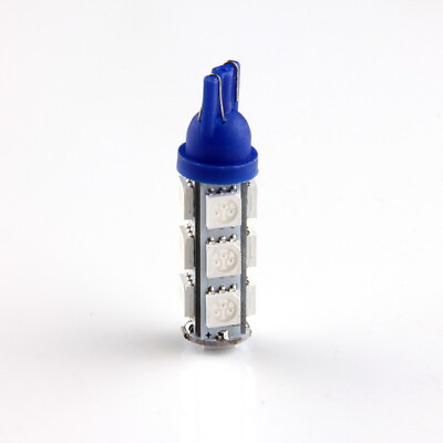 #ad 13 SMD T10 Base 5050 3 cell Clips LED Light bulbs For T10 Backup Reverse Blue $6.55