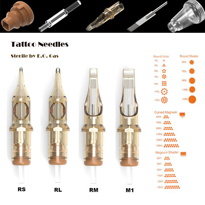 #ad 2040100pcs Disaposable Tattoo Cartridge Needles Sterile RL RS RM M1 Universal $16.99