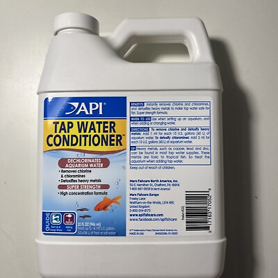 #ad API TAP WATER CONDITIONER Aquarium Water Conditioner 32 Ounce Brand New $23.63