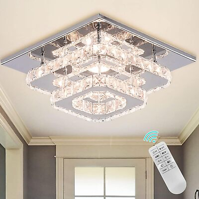 #ad Modern Crystal Chandelier Ceiling Light Flush Mount LED Chandelie for Kitchen $59.99