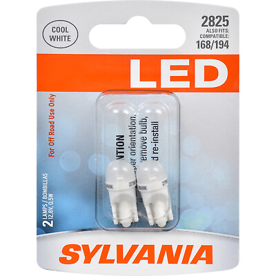 #ad SYLVANIA 2825 T10 W5W LED White Mini Bulb Bright LED Bulb Contains 2 Bulbs $14.75