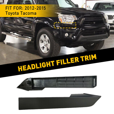 #ad 2pcs Front Bumper Trim Cover Headlight Filler Grill For Toyota Tacoma 2012 2015 $15.66