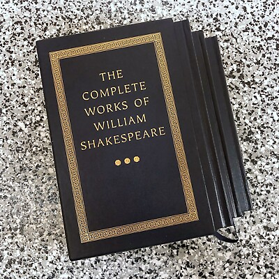 #ad Complete Works of Shakespeare by William Shakespeare 2002 Hardcover 3 Book Set $36.30
