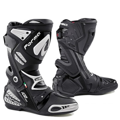 #ad motorcycle boots Forma Ice Pro Flow road racing track race black moto gp tech $299.00