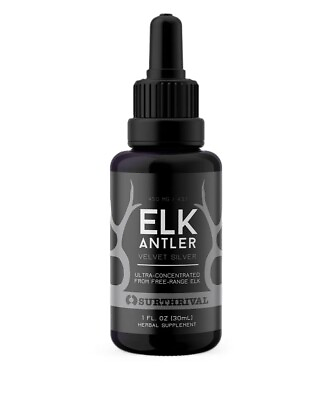 #ad Surthrival Elk Antler Silver 30mL Regenerative amp; Responsible Velvet Extract $64.39