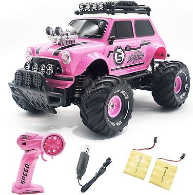 Remote Control Car for Girls 2.4Ghz Pink RC Cars for Daughter with Two Batteries $56.72