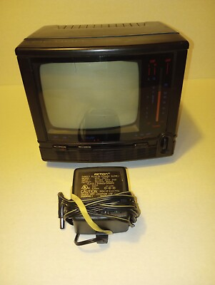 #ad Vintage Action 5quot; Portable Black amp; White Analong TV Model ACN 3501 W Orig. Cord $16.88