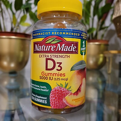#ad Nature Made Vitamin D3 5000 IU 125 mcg Dietary Supplement 12 23 150 Gummies $12.90
