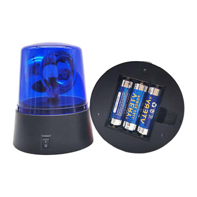#ad New 3quot; Blue LED Strobe Light LED Beacon Flashing Light Party 360° Rotating $12.59