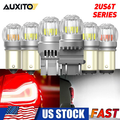 #ad AUXITO LED Bulbs Reverse Tail Stop Brake Turn Signal Light 7506 7528 7443 3157NA $13.99