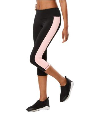 #ad MSRP $25 Ideology Colorblocked Cropped Leggings Spring Tulip Black Size Large $12.00