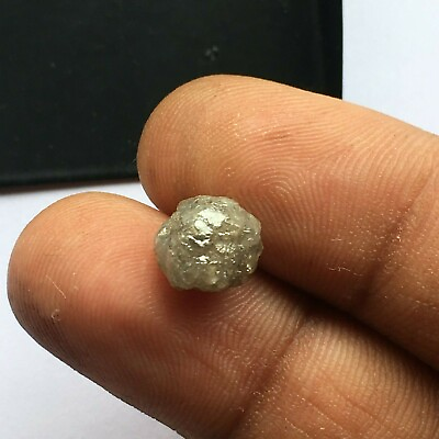#ad 4.18Ct Natural Gray Raw Diamond Loose Rough Uncut diamond I3 Clarity 8.36mm X04 $96.00