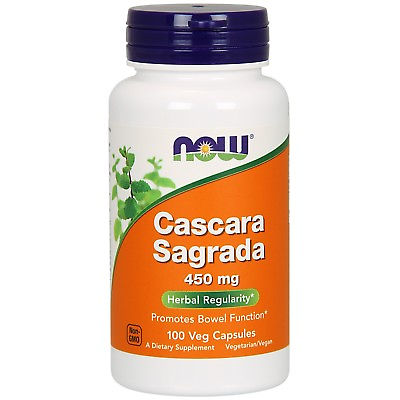 #ad NOW Foods Cascara Sagrada 450 mg 100 Veg Capsules $7.19