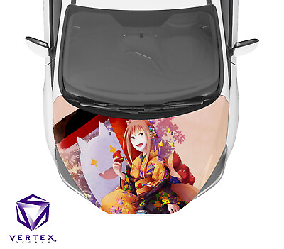 #ad Spice and Wolf Anime Hood Wrap C Weatherproof Vinyl Decal 50quot;X60quot; 1 YR Warranty $149.95