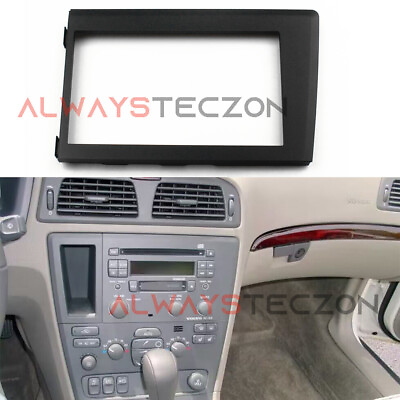 #ad Car Stereo Radio Fascia Dash Frame Trim 2DIN For Volvo XC70 V70 S60 1998 2004 $58.92