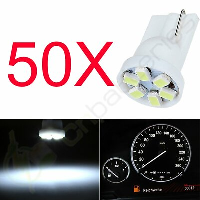 #ad 50X T10 White 3020 SMD LED For Car Map License Plate light Bulbs W5W 194 168 921 $12.66