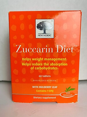#ad Nordic Zuccarin Diet Weight Loss Supplement Carb Blocker 60 Tablets Bb 03 22 $9.99