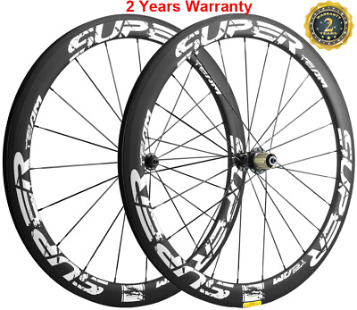 #ad UCI Approved 700C 50mm Carbon Wheelset Carbon Wheels 25mm U Shape Clincher $320.00