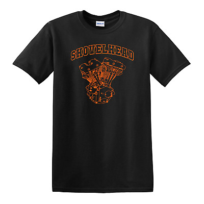 #ad SHOVELHEAD Orange Engine T SHIRT Harley Davidson Biker $13.95