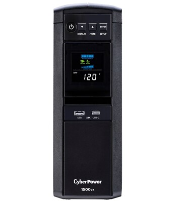 #ad CyberPower GX1500U R Gaming 1500VA 12 Outlets LCD UPS Certified Refurbished $156.00