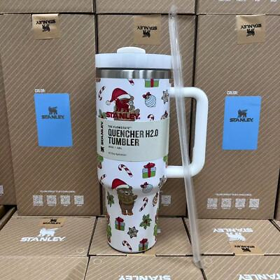 #ad Winter Stanley Quencher H2.0 FlowState Tumbler 40oz Cup 1.2L With box $35.99