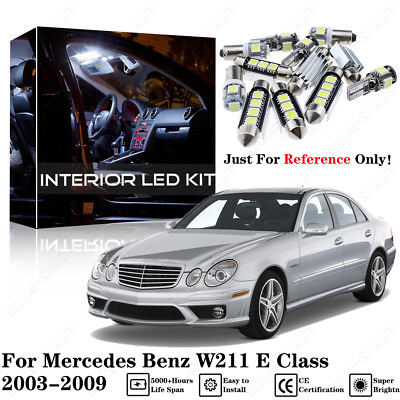 #ad White LED Interior SMD Light Kit No Error For Mercedes Benz W211 E Class 03 09 $21.31