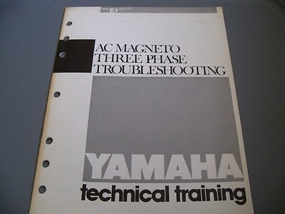 #ad Yamaha Factory Technical Training AC Magneto Three Phase Troubleshooting 7Pg. $17.18