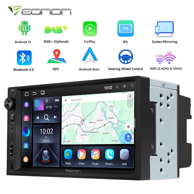 #ad Eonon UA13 7quot; Double DIN Android 13 Car Stereo GPS Navigation CarPlay Multimedia $169.75