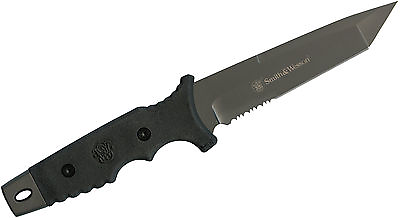 #ad Smith amp; Wesson Fixed Blade w 40% Serrated Tanto 9Cr17 High Carbon Steel SW7S $44.69