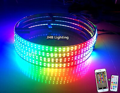 #ad JHB 4x 15.5quot; IP68 DOUBLE ROW APP Remote CHASING Flowing LED Wheel Rim Lights Set $226.10