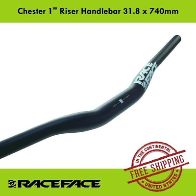 #ad RaceFace Chester 1quot; Riser Handlebar 31.8 x 740mm for MTB Bike Downhill Black $31.90