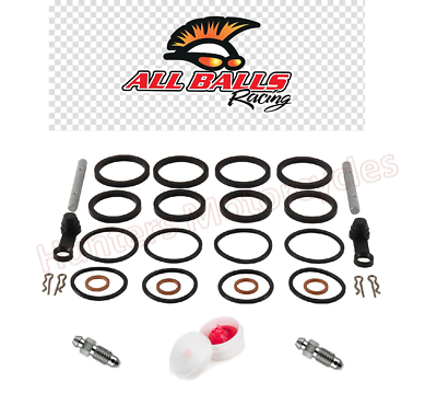 #ad Front Brake Caliper Piston Seals Pins Nipples Repair Kit x 2 for Yamaha YZF R6 GBP 36.94