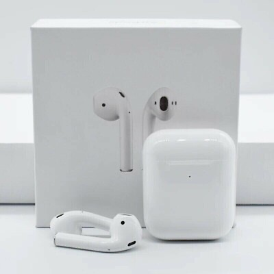 #ad APPLE AIRPODS 2ND GEN BLUETOOTH EARBUDS EARPHONE HEADSET CHARGING CASE WHITE $41.79